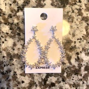 Brand New Cubic Zirconia oval drop earrings.